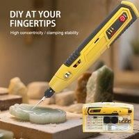 Cordless Rotary Tool 3 Speed Portable DIY Mini Handheld Electric Grinder Wood Carving Engraving Machine Jade Polishing Carving