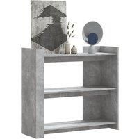 Berkfield Home Console Table Concrete Grey 100x35x90 cm Engineered Wood | Size: 100 x 35 x 90 cm