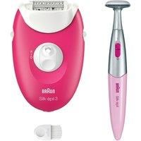 Braun Silk- pil 3 Corded Epilator For Hair Removal Weeks Of Smooth Skin 3-202