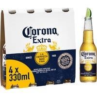 Corona Lager Beer Bottles 4 x 330ml