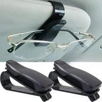 2PCS Universal Car Auto Sun Visor Glasses Box Sunglasses Clip Card Ticket Holder Fastener Pen Case