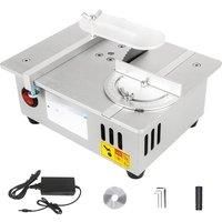 Multifunction Mini Table Saw Electric Small Bench Saw DIY Hobby Model Crafts Cutting Tool 775 Motor DC12V-24V Liftable Saw
