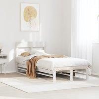 Berkfield Home Bed Frame without Mattress White 90x190 cm Single Solid Wood Pine