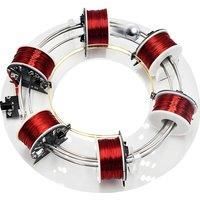 Electromagnetic Cyclotron Circular Accelerator 6 Coil Electromagnetic Cyclotron Ring Accelerator
