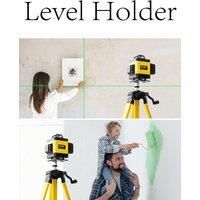 Height Adjustable Laser Leveling Tripod Folding Legs Telescopic Stand Holder Leveling Fixed Stand for Building Outdoor Street
