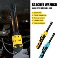 6-Inch Extension Electric Wrench 21V Lithium-Ion 3/8? Ratchet Wrench Ratchet Tool Compatible with Dewalt or Makita Batteries