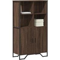 Berkfield Home Highboard Brown Oak 79.5x35.5x137.5 cm Engineered wood