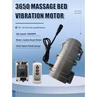 DC 12V Massage Bed Vibration Motor 24V Double Head Eccentric Wheel Feed Vibration Motor Remote