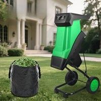 2400W High Power Electric Leaf Crusher Pruner Hand-Pushed Tree Tree Shredder Garden Tool Wood Shred