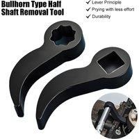 Thickened Bullhorn Style Half Shaft Removal Tool Adapter Head 1/2 Inch Drive Ratchet Open End Wrench