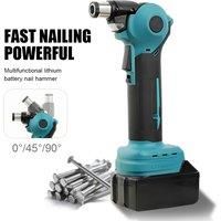 Electric Nail Hammer Woodworking Lithium-ion Cordless Nail Gun Portable Screwdriver Machine Household 24V Electric Nail Gun