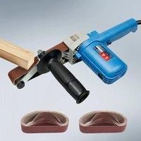 Electric Belt Sander 30*533mm550W High Power Buffing Sanders Woodworking Variable Speed Portable