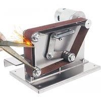 Electric Belt Sander DIY Mini Polisher Sanding Machine Fixed Angle Knife Sharpener Blade Belt Sander