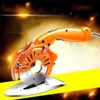 Handheld Electric Scissors Round Blade Cutting Cloth Machine Max Cutting 27mm Silent Industrial