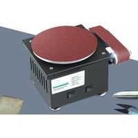 Electric Belt Sander Home DIY High Speed Sanding Disc Machine Knife Sharpener Blade Opener Benchtop