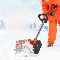 New Style Wireless Split Snow Remover Snowplow Portable Hand Push Snow Clearer Small Cleaning