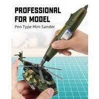 Mini Sander Pen Type Sander Stroke Grinder Tool 220V 110V Reciprocating Sanding Heads Sandpaper Military Craft Tool