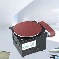 Mini Electric Belt Sander Benchtop Grinding Polishing Machine High Speed Sanding Disc Machine Knife