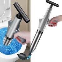 Handheld Toilet Unclogger Stainless Steel Unclogging Tools Toilet Unclogger for Household Pipes