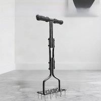 Lawn Looser Foot Pedal Soil Perforator with Handle Outdoor Patio Lawn Rippers Lawn Punching Tools