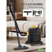 15L Wet & Dry Bucket Electric Vacuum Cleaner Portable Cleaning Machine Big Suction Powerful