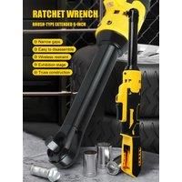6-Inch Extension High Torque Electric Wrench 21V Lithium-Ion 3/8? Ratchet Wrench Ratchet Tool Compatible with Dewalt or Makita