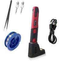 Electric Cordless Soldering Iron Household LED Light USB Rechargeable Lithium Battery Portable