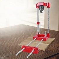Adjustable Hole Punch Positioner Woodworking Drill Positioner Hole Drill Guide Alloy Steel Drill