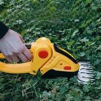 Electric Hedge Shears 24V Garden Shrub Scissors 2 in 1 Domestic Lawn Shears Garden Grass Shears