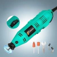 Mini Die Grinder 220V/110V 6-Speed Adjustable Rotary Tools Electric Drill Carving Cutting