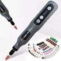 Mini Handheld Drill USB Charging 5 Speed Mini Electric Grinder Micro Electric Sanding Machine for