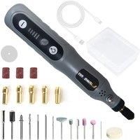 Electric Mini Polisher Pen 5 Speed Adjustable Handheld Drill USB Rechargeable Nail Jade Polishing