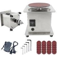 220V Electric Belt Sander Polishing Grinding Machine Bench Belt Disc Sander Sanding Roller Electric Edge Sharpening Tools