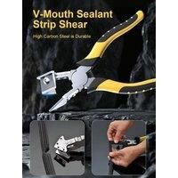 90-Degree Tape Scissors Mini Tape Pliers Snap Seal Strip Cutter V Mouth Pliers 45 Degree Scissors Notched Scissors