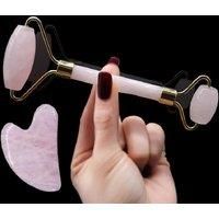Face Massager Roller Natural Jade Manual Jade Push Lift Beauty Container Roller Ball Face Neck