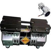 220V Oil-Free Diaphragm Vacuum Pump AC Silent Air Compressor Head Vehicle-Mounted DC Oil-Free Pump