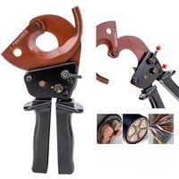 J40A Ratchet Cable Cutter Max 300mm Manganese Steel Copper Wire Cutting Tools Cu/Alu Cable