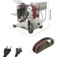 110V/220V Home Diy Polisher Machine Mini Belt Grinding Machine Tool Sharpening Machine Sanding