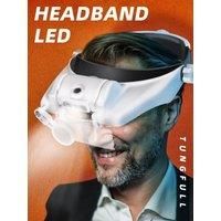 Magnifying Glass with Led Lights Illuminated Magnifier Lamp Wearing Style 1.5x 2x 2.5x 3x 3.5x 8