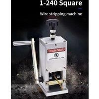 Manual Wire Stripping Machine 1.5 - 2.5mm Hand Crank Cable Stripper Cutter Tool Aluminum for Scrap Copper Recycling