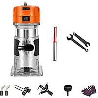 Woodworking Electric Trimmer Wood Milling Engraving Slotting Trimming Machine Hand Carving Machine