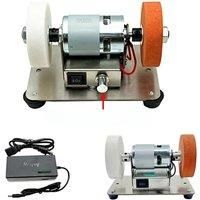 Mini Double Grinder Machine Artifact Table Grinder Motor Micro Coarse and Fine Polishing Electric