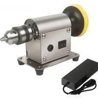Multifunction Jewelry Rock Mill Polishing Benchtop Polisher with 20pc Sandpaper Universal Grinding