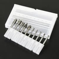 10 Pcs 1/8" (3mm) Shank Router Bits DIY Woodworking Engraving Rotary Tools HSS Router Carbide