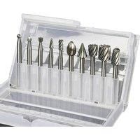 DIY Woodworking Engraving Rotary Tools 10 Pcs 1/8" (3mm) Shank Router Bits HSS Router Carbide
