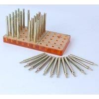 High Precision Gem Dopsticks 34PCS Set Diameter 6MM Length 65MM Gemstone Dop Stick with Storage Box