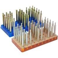 High Precision Gem Dopsticks Set 34pcs Diameter 6MM Length 65MM Gemstone Dop Stick with Storage Box Stone Faceting Grinding Tool