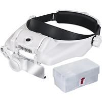Magnifying Glass with Led Lights Illuminated Magnifier Lamp Wearing Style 1.5x 2x 2.5x 3x 3.5x 8