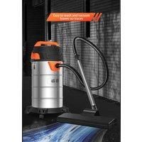 25L/30L/40L Stainless Steel Wet Dry Shop Vacuum Wet Dry Vac Powerful Suction Small Shop Vac Perfect for Carpet Debris Pet Hai