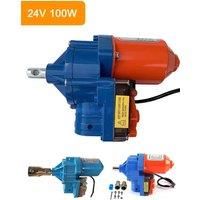 Electric Film Roller DC 24V Film Roll Machine 100W Electric Roll Up Machine Greenhouse Film Winding Machine